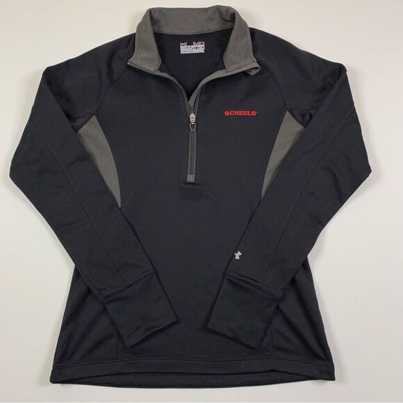 Scheels Under‎ Armour Sweatshirt Women’s Medium 1/4 Zip Athletic Embroidered - Picture 1 of 13